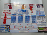 Afis calendar Program Euro 2008, scos de Gazeta sporturilor, 57x40 cm, 36, Albastru