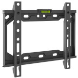 Cumpara ieftin ﻿Suport TV de perete Barkan, 40 kg, 13 - 43 inch, fix, compatibil non VESA, metal, Negru