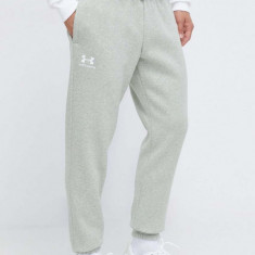 Under Armour pantaloni de trening culoarea verde, neted