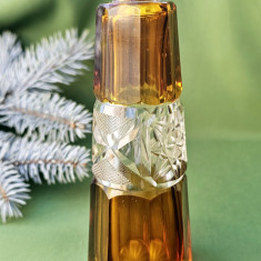 STICLA VECHE PENTRU PARFUM DIN CRISTAL MASIV