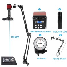Microscop digital 1080P HDMI USB 150X Zoom SMD electronica
