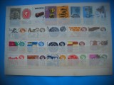 HOPCT LOT NR 523 MEXIC -23 TIMBRE VECHI -AMERICA LATINA-STAMPILATE