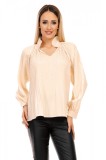 N564-155 Bluza eleganta accesorizata cu perlute