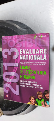 EVALUARE NATIONALA LIMBA SI LITERATURA ROMANA NOTIUNI TEORETICE 50 DE TESTE foto