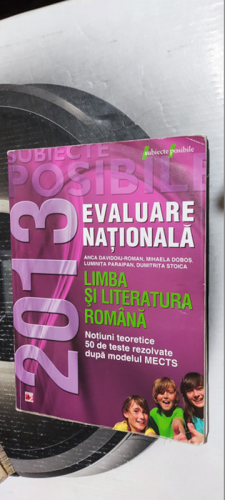 EVALUARE NATIONALA LIMBA SI LITERATURA ROMANA NOTIUNI TEORETICE 50 DE TESTE