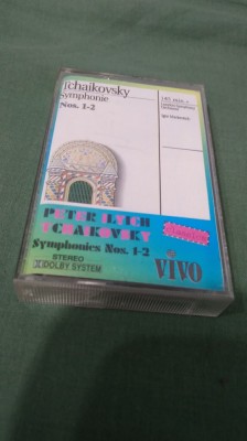 CASETA AUDIO PETER ILYCH TCHAIKOVSKY -SYMFONIES 1 SI 2 RARA !!! ORIGINALA foto