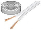 Cablu Difuzor 2x0,5mm2 OFC Alb Neecranat, Goobay