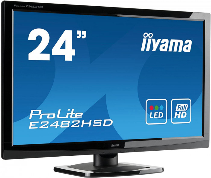 Monitor Second Hand Iiyama E2482HSD, 24 Inch Full HD TN, VGA, DVI NewTechnology Media