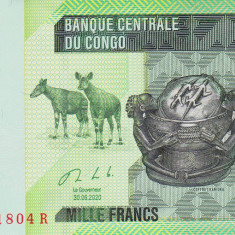 Bancnota Congo 1.000 Franci 2020 - P101c UNC