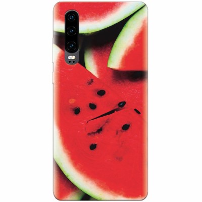 Husa silicon pentru Huawei P30, S Of Watermelon Slice foto