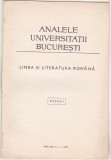 bnk rev Analele Universitatii Bucuresti - 1970 - cu dedicatie
