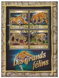 Timbre GUINEEA 2016, Fauna: Feline Mari, Colita + Bloc, Set Complet (2 Imagini)
