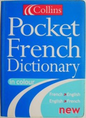 Pocket French Dictionary in colour French-English/English-French (putin uzata) foto