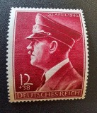 Germania (Deutsches Reich) 1942 &bdquo;Aniversarea de Naștere - 20 Aprilie 1942&rdquo; (Hitlers Geburtstag 1942) Valoare 12+38 Pfennig MNH - Cod: -TG1