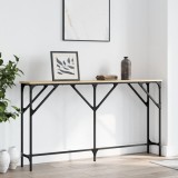 Cumpara ieftin Masă consolă, stejar sonoma, 140x23x75 cm, lemn prelucrat