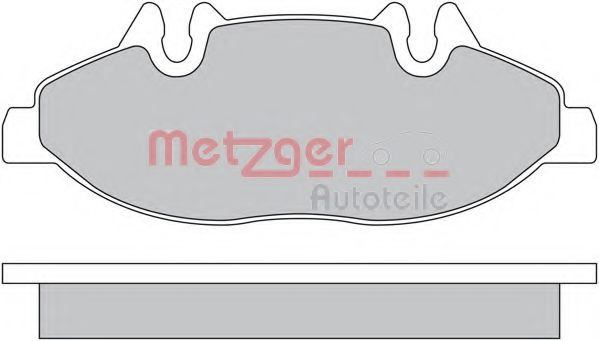 Set placute frana,frana disc MERCEDES VIANO (W639) (2003 - 2016) METZGER 1170145