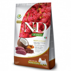 Farmina N&amp;D dog QUINOA (GF) adult mini, piele &amp; blană, vânat &amp; cocos 2,5 kg