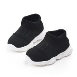 Mocasini negri tip adidas pentru copii (Marime Disponibila: Marimea 20)