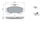 BOSCH 0 986 424 371 set placute frana,frana disc