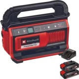 Einhell PRESSITO 18/25 Hybrid PXC + Twinpack CB + 4514095 - Compresor hibrid 25 l/min 11 bar + Set 2 acumulatori si incarcator Li-Ion 18 V 2.5 Ah