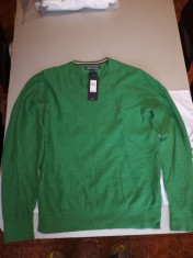 Pulover Tommy Hilfiger verde sau rosu,nou cu eticheta 99.50$ original din SUA foto