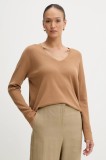 OUI pulover culoarea maro, 93708