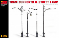 1:35 Tram Supports and Street Lamps 1:35 foto