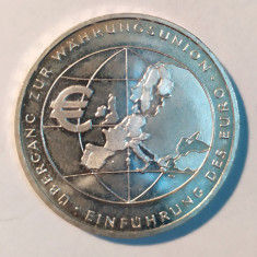 GERMANIA 10 EURO 2002 F TRANZITIA PT TRECEREA LA EURO AUNC UNC