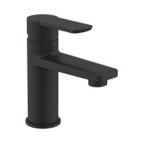 Cumpara ieftin Baterie Lavoar Negru Mat Form&amp;Style MALE, Alama, Monocomanda, Cartus Ceramic, Montaj Chiuveta, Inaltime 145 mm