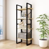 vidaXL Bibliotecă cu 4 rafturi, 60x30x140 cm, lemn masiv de pin