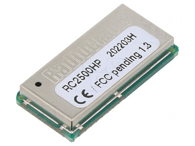 Modul RF UART 2,7-3,6V 100kbps SMD RC2500HP-RC232