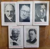 5 Biografii (ed. pt. Literatura Universala): Pirandello Hemingway Bertolt Brecht Heinrich Mann Reymont (de Stan Velea, Mariana Șora, Romul Munteanu)