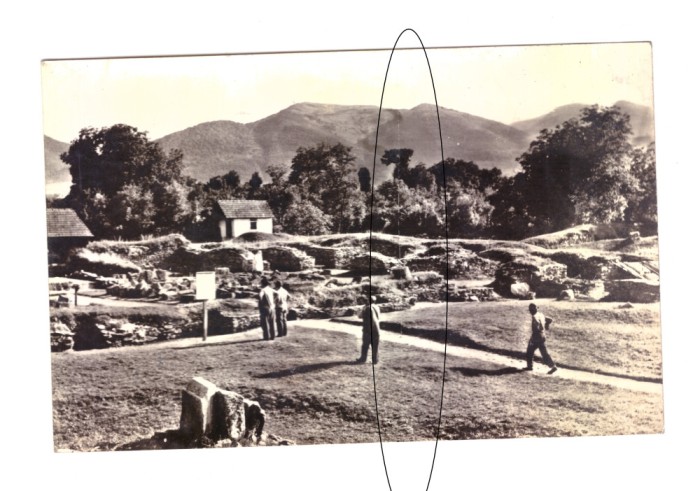 CP Sarmizegetusa - Ruinele palatului Augustalilor, RSR, circulata 1969, animata