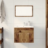vidaXL Set mobilier de baie, 2 piese, lemn vechi, lemn prelucrat