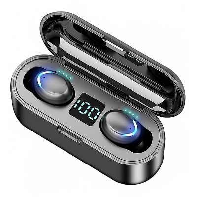 Handsfree Casti Bluetooth OEM F9-5C, SinglePoint, Negru foto