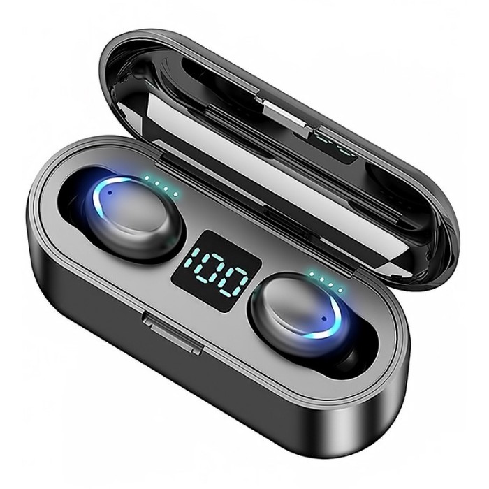Handsfree Casti Bluetooth OEM F9-5C, SinglePoint, Negru