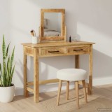 vidaXL Masă de Machiaj Maro 100 x 40 x 120 cm Lemn masiv de mango 374096