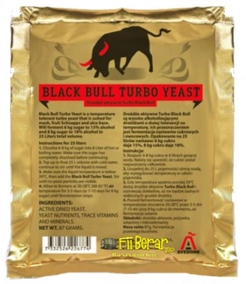 Prestige Black Bull drojdie turbo 15-18% - drojdie pentru alcool foto