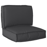 vidaXL Set de perne pentru palet de 2 piese Negru din țesătură Oxford