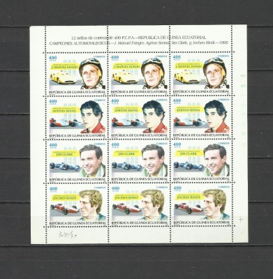 GUINEA ECUATORIAL 1995 AUTOMOBILE GRAND PRIX FORMULA 1 foto