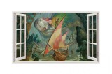 Cumpara ieftin Sticker decorativ cu Dinozauri, 85 cm, 4434ST