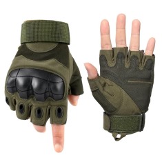 Manusi tactice militare DEPOX&reg;, Total Survivor, protectii articulate, nylon, kaki, L
