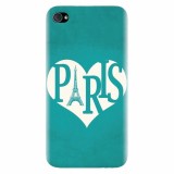 Husa silicon pentru Apple Iphone 4 / 4S, I Love Paris