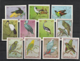 Ajman 1969-Fauna,Pasari,serie 11 valori,nedantelate,MNH,Mi,394B-404B, Nestampilat