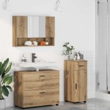 vidaXL Set de mobilier pentru baie cu sertar 3 pcs stejar artizanal 3393042