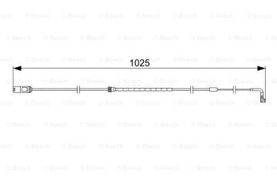 BOSCH 1 987 473 026 senzor de avertizare,uzura placute de frana foto