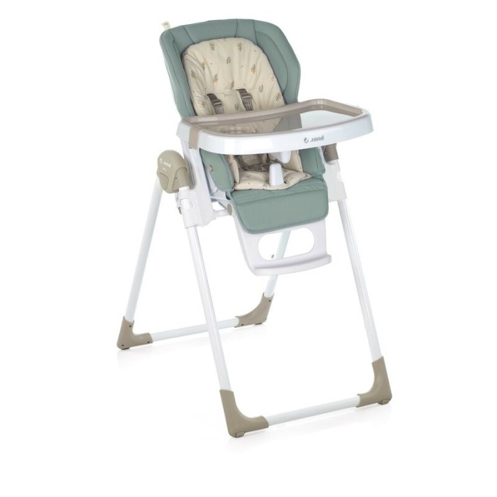 Scaun de masa si balansoar Jane Mila 2 in 1, Botanic, 0-36 luni, pliabil, spatar 6 pozitii