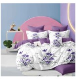 Cumpara ieftin Lenjerie pat dublu,bumbac finet,6 piese,cearceaf normal 220x240cm, cearceaf pilota 200x220cm, 2 fete de perna 50x70, 2 fete de perna 70x70-A1092