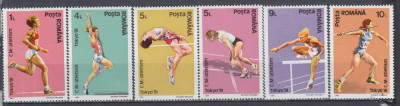 ROMANIA 1991 LP 1268 CAMPIONATUL MONDIAL DE ATLETISM TOKYO SERIE MNH foto