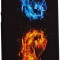 Husa Capac Hard PC pentru Huawei P8 Lite Model Flames